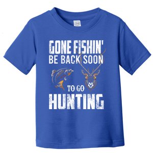 Fishing And Hunting Funny Fish Deer Hunter Gag Gift Gift Toddler T-Shirt