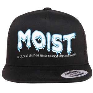 Funny Adult Humor Moist Flat Bill Trucker Hat