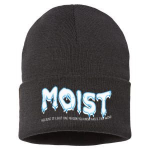 Funny Adult Humor Moist Sustainable Knit Beanie