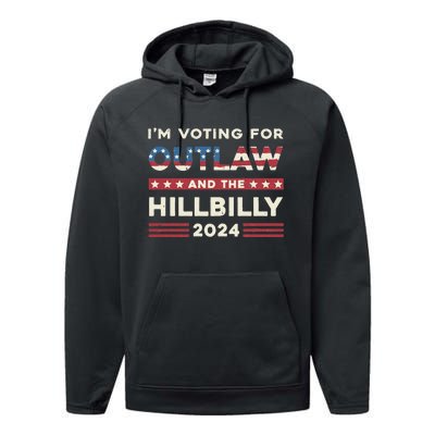 Felon And Hillbilly 24 Pro Trump 2024 Flag Funny Political Performance Fleece Hoodie