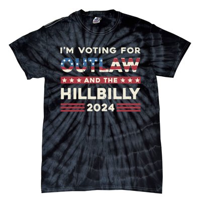 Felon And Hillbilly 24 Pro Trump 2024 Flag Funny Political Tie-Dye T-Shirt