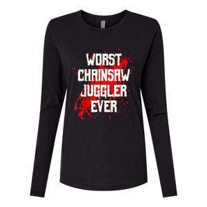 Funny Ampu Hand Arm Amputation Worst Chainsaw Juggler Womens Cotton Relaxed Long Sleeve T-Shirt