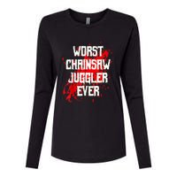 Funny Ampu Hand Arm Amputation Worst Chainsaw Juggler Womens Cotton Relaxed Long Sleeve T-Shirt