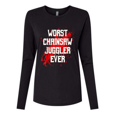 Funny Ampu Hand Arm Amputation Worst Chainsaw Juggler Womens Cotton Relaxed Long Sleeve T-Shirt