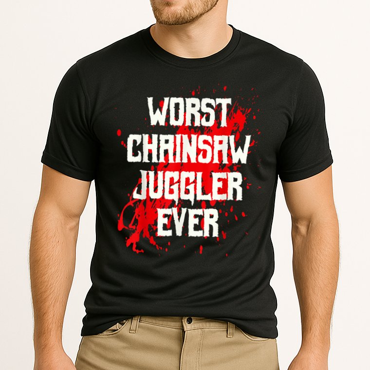 Funny Ampu Hand Arm Amputation Worst Chainsaw Juggler Performance Shirt