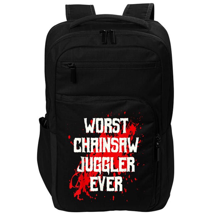 Funny Ampu Hand Arm Amputation Worst Chainsaw Juggler Impact Tech Backpack