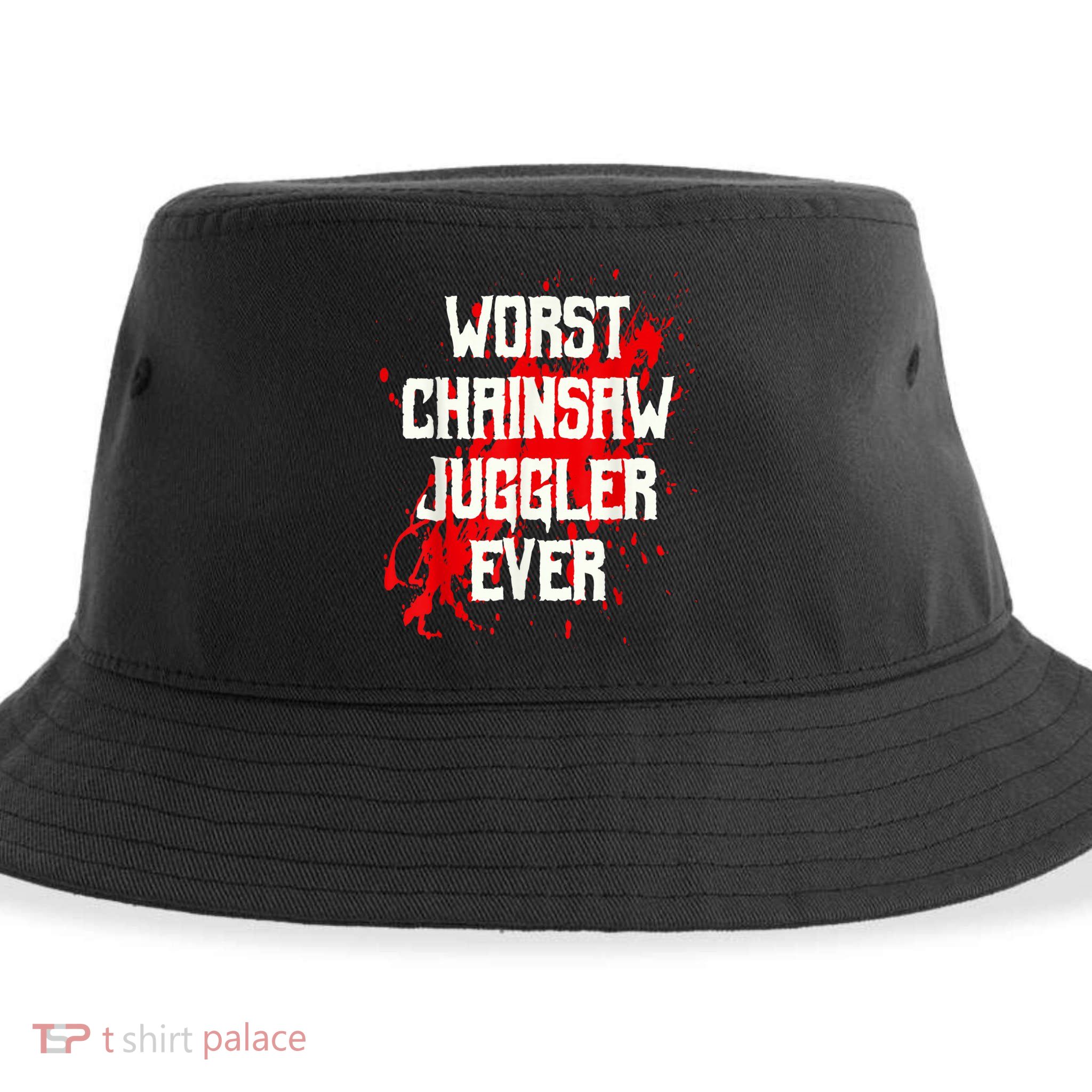 Funny Ampu Hand Arm Amputation Worst Chainsaw Juggler Sustainable Bucket Hat