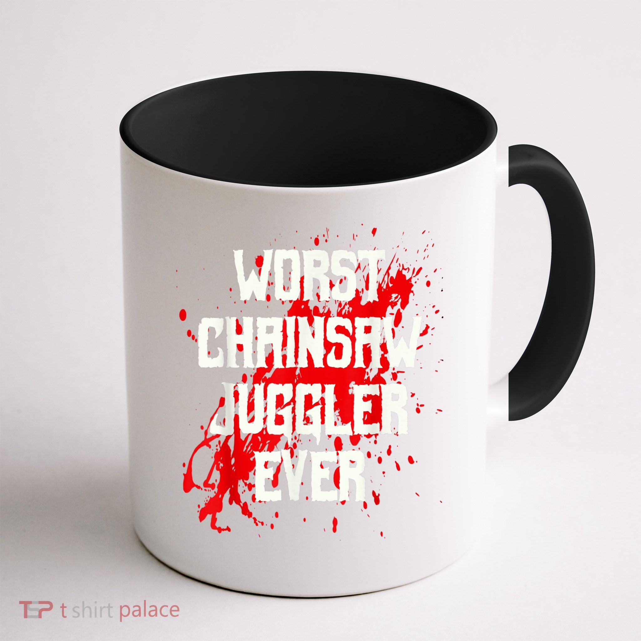 Funny Ampu Hand Arm Amputation Worst Chainsaw Juggler Mug