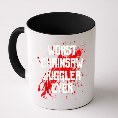 Funny Ampu Hand Arm Amputation Worst Chainsaw Juggler Mug
