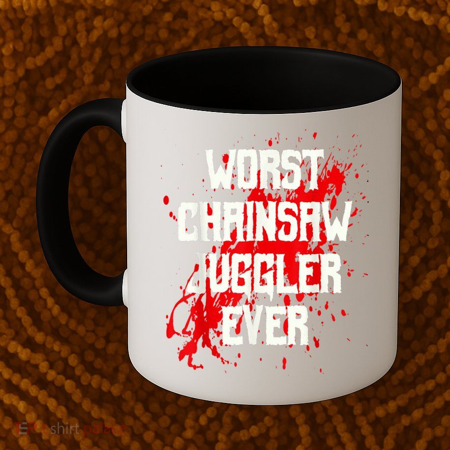 Funny Ampu Hand Arm Amputation Worst Chainsaw Juggler Mug