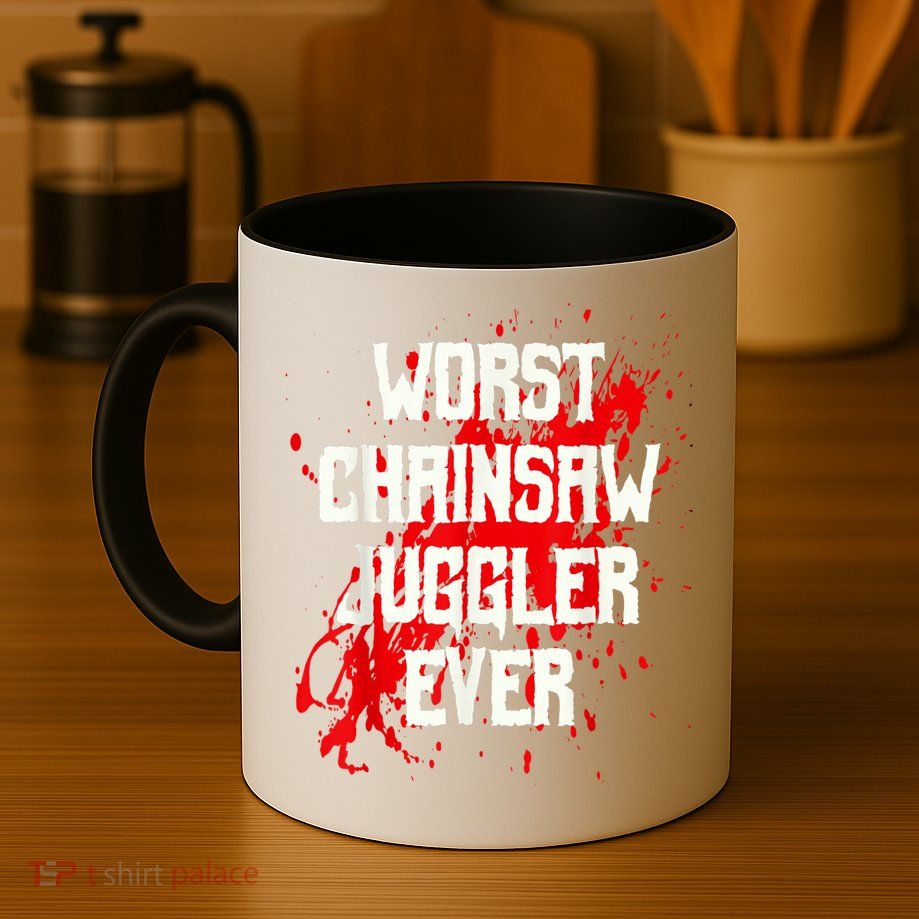 Funny Ampu Hand Arm Amputation Worst Chainsaw Juggler Mug