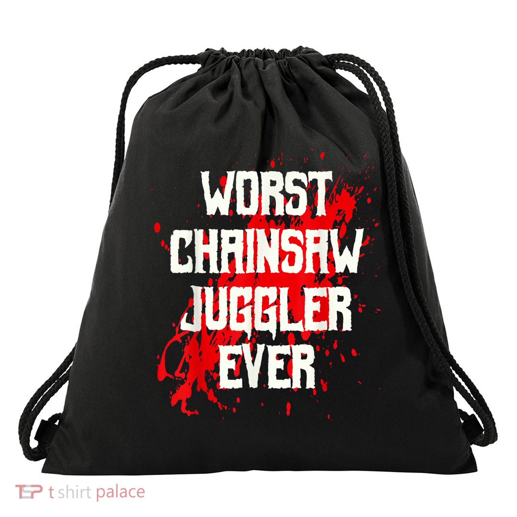 Funny Ampu Hand Arm Amputation Worst Chainsaw Juggler Drawstring Bag