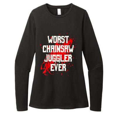 Funny Ampu Hand Arm Amputation Worst Chainsaw Juggler Womens CVC Long Sleeve Shirt