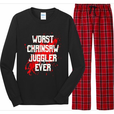 Funny Ampu Hand Arm Amputation Worst Chainsaw Juggler Long Sleeve Pajama Set