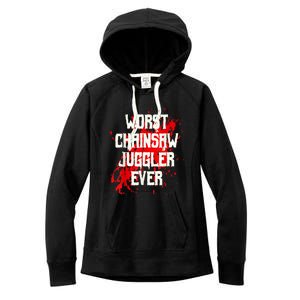 Funny Ampu Hand Arm Amputation Worst Chainsaw Juggler Women's Fleece Hoodie