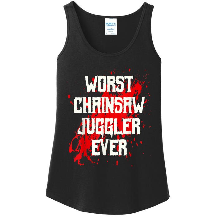 Funny Ampu Hand Arm Amputation Worst Chainsaw Juggler Ladies Essential Tank