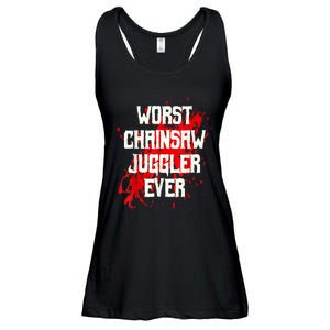 Funny Ampu Hand Arm Amputation Worst Chainsaw Juggler Ladies Essential Flowy Tank