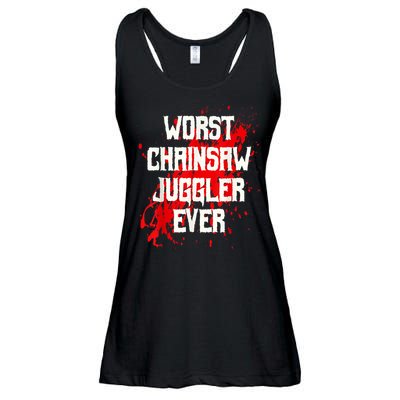 Funny Ampu Hand Arm Amputation Worst Chainsaw Juggler Ladies Essential Flowy Tank