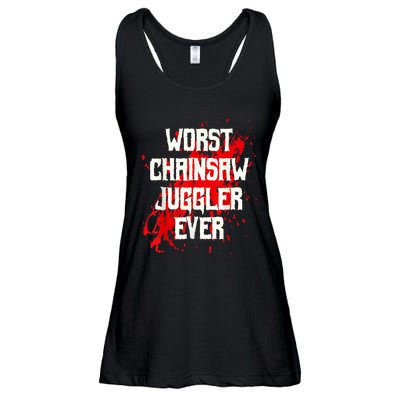 Funny Ampu Hand Arm Amputation Worst Chainsaw Juggler Ladies Essential Flowy Tank