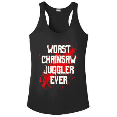 Funny Ampu Hand Arm Amputation Worst Chainsaw Juggler Ladies PosiCharge Competitor Racerback Tank