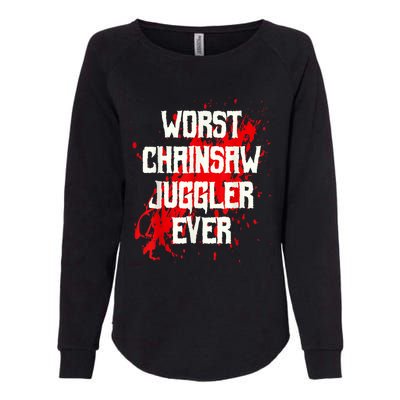 Funny Ampu Hand Arm Amputation Worst Chainsaw Juggler Womens California Wash Sweatshirt