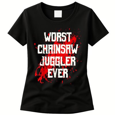 Funny Ampu Hand Arm Amputation Worst Chainsaw Juggler Womens T-Shirt