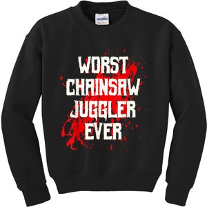 Funny Ampu Hand Arm Amputation Worst Chainsaw Juggler Kids Sweatshirt