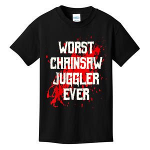 Funny Ampu Hand Arm Amputation Worst Chainsaw Juggler Kids T-Shirt