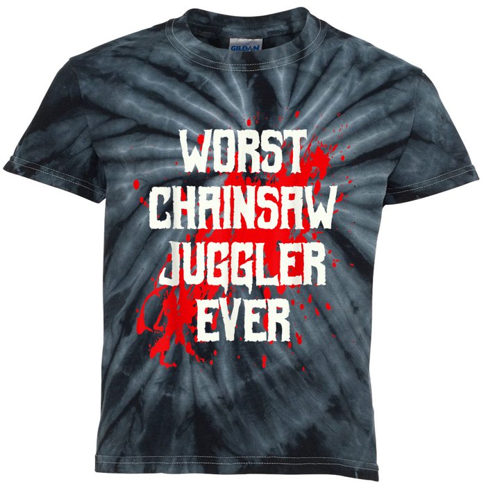 Funny Ampu Hand Arm Amputation Worst Chainsaw Juggler Kids Tie-Dye T-Shirt