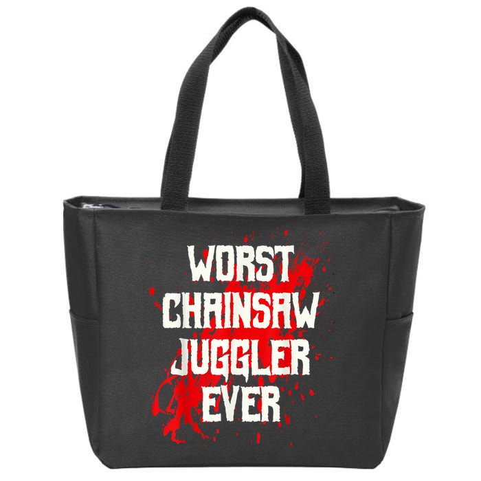 Funny Ampu Hand Arm Amputation Worst Chainsaw Juggler Zip Tote Bag