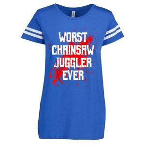 Funny Ampu Hand Arm Amputation Worst Chainsaw Juggler Enza Ladies Jersey Football T-Shirt