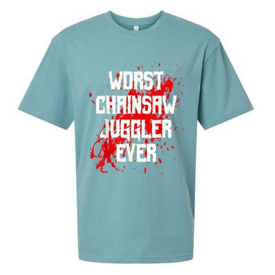 Funny Ampu Hand Arm Amputation Worst Chainsaw Juggler Sueded Cloud Jersey T-Shirt