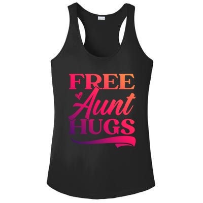 Free Aunt Hugs Auntie Best Aunt Ever Aunt To Be Funny Gift Ladies PosiCharge Competitor Racerback Tank