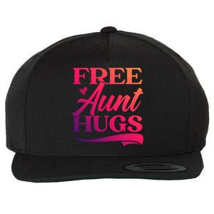 Free Aunt Hugs Auntie Best Aunt Ever Aunt To Be Funny Gift Wool Snapback Cap