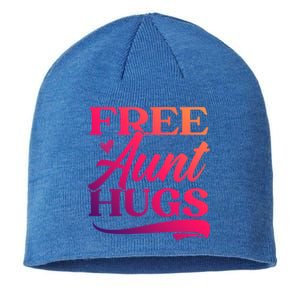 Free Aunt Hugs Auntie Best Aunt Ever Aunt To Be Funny Gift Sustainable Beanie