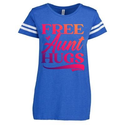 Free Aunt Hugs Auntie Best Aunt Ever Aunt To Be Funny Gift Enza Ladies Jersey Football T-Shirt