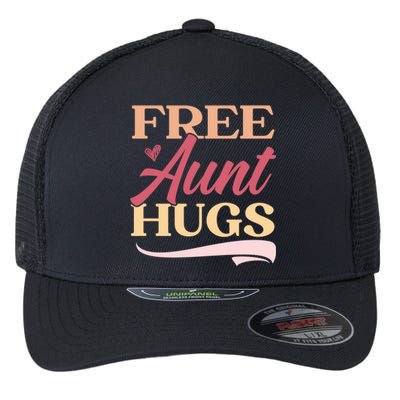 Free Aunt Hugs Auntie Best Aunt Ever Aunt To Be Gift Flexfit Unipanel Trucker Cap