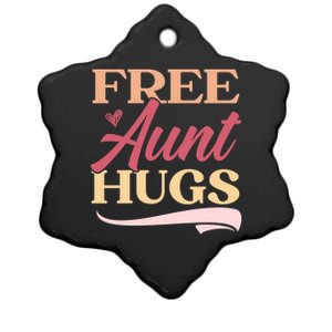 Free Aunt Hugs Auntie Best Aunt Ever Aunt To Be Gift Ceramic Star Ornament