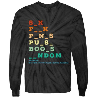 Funny Adult Humor Vulgar Dirty Jokes Sarcastic Tie-Dye Long Sleeve Shirt