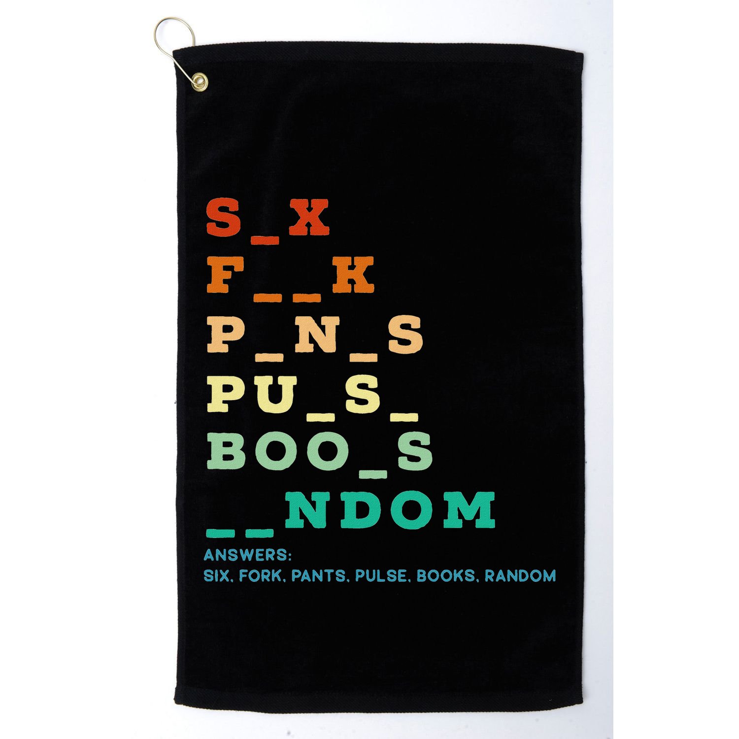 Funny Adult Humor Vulgar Dirty Jokes Sarcastic Golf Towel