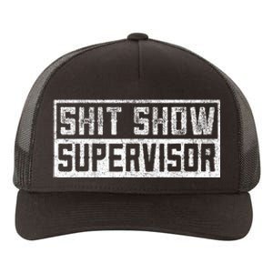 Funny Adult Humor Shit Show Supervisor Mom Yupoong Adult 5-Panel Trucker Hat