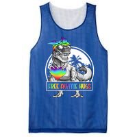 Free Auntie Hugs Auntie Saurus Dinosaur T Rex Rainbow Lgbt Funny Gift Mesh Reversible Basketball Jersey Tank