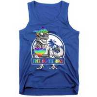 Free Auntie Hugs Auntie Saurus Dinosaur T Rex Rainbow Lgbt Funny Gift Tank Top