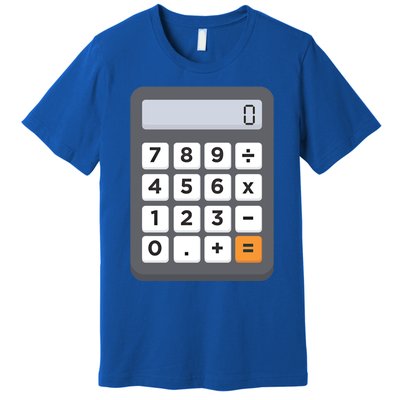 Funny Accountant Halloween Costume Outfit Math Calculator Gift Premium T-Shirt