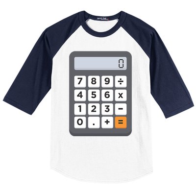 Funny Accountant Halloween Costume Outfit Math Calculator Gift Baseball Sleeve Shirt