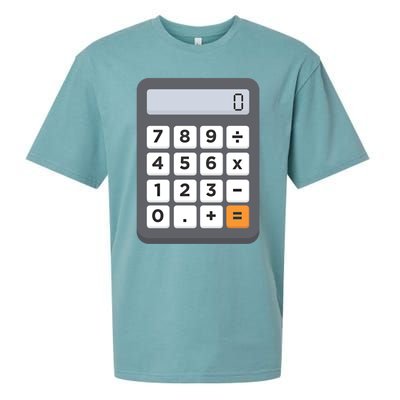 Funny Accountant Halloween Costume Outfit Math Calculator Gift Sueded Cloud Jersey T-Shirt