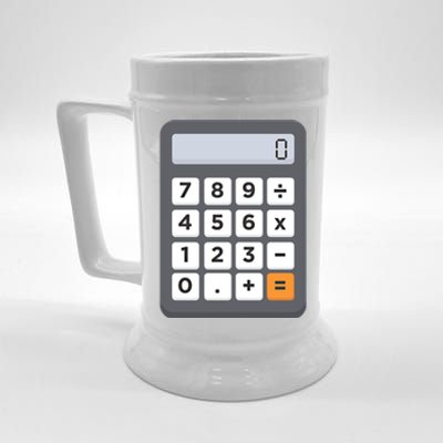 Funny Accountant Halloween Costume Outfit Math Calculator Gift Beer Stein