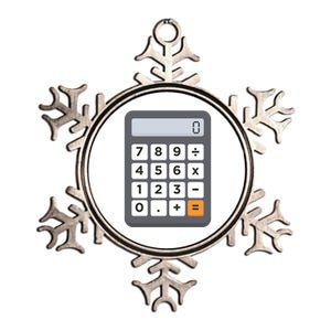 Funny Accountant Halloween Costume Outfit Math Calculator Gift Metallic Star Ornament