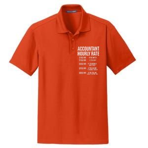 Funny Accountant Hourly Rate Accounting Cpa Humor Gift Dry Zone Grid Polo