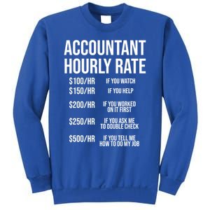 Funny Accountant Hourly Rate Accounting Cpa Humor Gift Sweatshirt